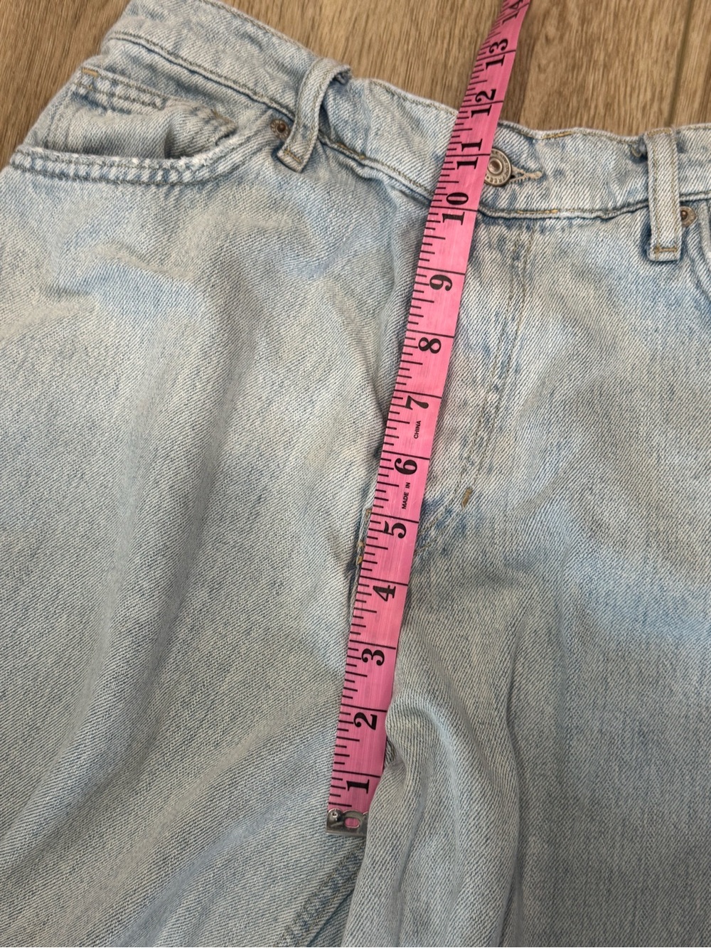 We The Free Light Wash Wide Leg Jeans - Picture 5 of 6